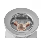 Донный клапан для раковины Zerix BV-02 1 1/4'' без перелива автоматический СLICK-СLACK (Цвет хром) (ZX6015)