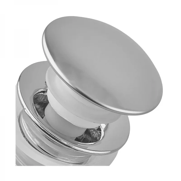 Донный клапан для раковины Zerix BV-02 1 1/4'' без перелива автоматический СLICK-СLACK (Цвет хром) (ZX6015)