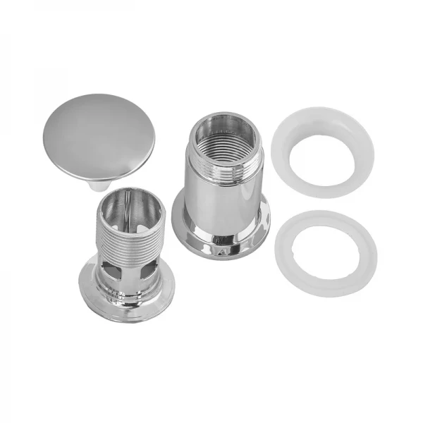 Донный клапан для раковины Zerix BV-01 1 1/4'' с переливом автоматический СLICK-СLACK (Цвет хром) (ZX6017)