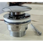 Донный клапан для раковины Zerix BV-03 1 1/4'' универсальный (с/без перл) СLICK-СLACK (Цвет хром) (ZX6019)