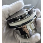 Донный клапан для раковины Zerix BV-03 1 1/4'' универсальный (с/без перл) СLICK-СLACK (Цвет хром) (ZX6019)