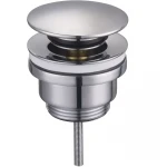 Донний клапан для раковини Zerix BV-03 1 1/4''  універсальний (з/без перел) СLICK-СLACK (Колір хром) (ZX6019)