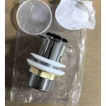 Донный клапан для раковины Zerix BV-05 1 1/4'' с переливом автоматический СLICK-СLACK (Цвет хром) (ZX6022)