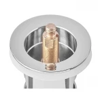 Донный клапан для раковины Zerix BV-05 1 1/4'' с переливом автоматический СLICK-СLACK (Цвет хром) (ZX6022)