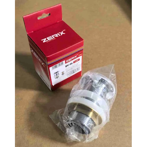 Донный клапан для раковины Zerix BV-06 1 1/4'' без перелива автоматический СLICK-СLACK (Цвет хром) (ZX6023)