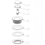 Донний клапан для ванни Zerix BV-07 1 1/2'' автоматичний СLICK-СLACK (Колір хром) (ZX6024)