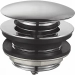 Донний клапан для ванни Zerix BV-08 1 1/2'' автоматичний СLICK-СLACK (Колір хром) (ZX6025)