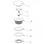Донний клапан для ванни Zerix BV-08 1 1/2'' автоматичний СLICK-СLACK (Колір хром) (ZX6025)