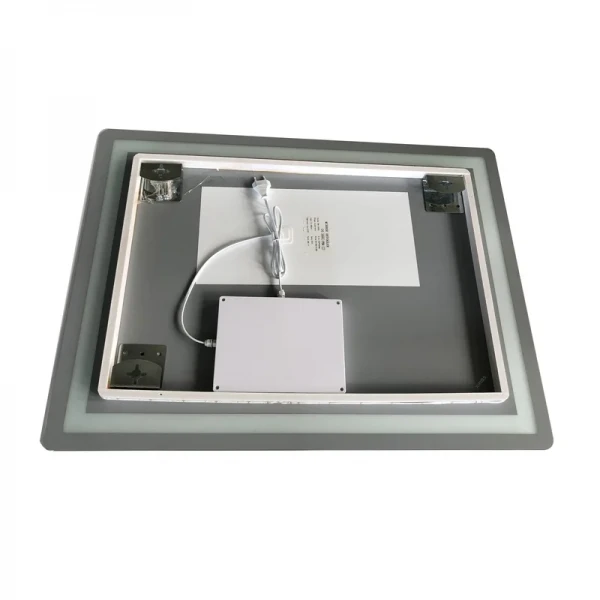 Зеркало Zerix Sansa MR01-80x60-REVERSE с LED Touch, Anti-fog, димером, регулятором яркости (ZX6049)