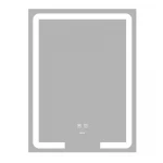 Зеркало Zerix Prime MR02-60x80 с LED Touch, Anti-fog, димером, регулятором яркости (ZX6051)