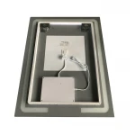 Зеркало Zerix Prime MR02-60x80 с LED Touch, Anti-fog, димером, регулятором яркости (ZX6051)