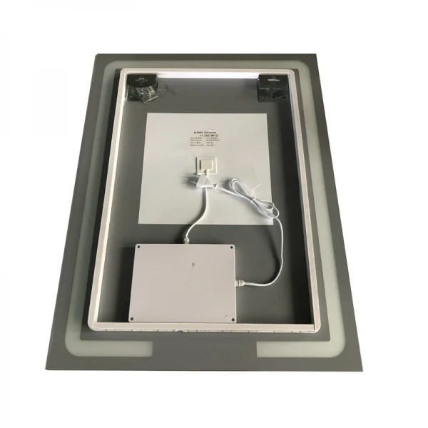 Зеркало Zerix Prime MR02-60x80 с LED Touch, Anti-fog, димером, регулятором яркости (ZX6051)