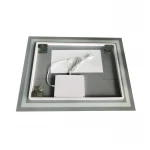 Дзеркало Zerix Kubix MR03-80x60-REVERSE з LED Touch, Anti-fog, димером, регулятором яскравості (ZX6053)