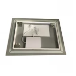 Зеркало Zerix Kubix MR04-80x60-REVERSE с LED Touch, Anti-fog, димером, регулятором яркости (ZX6054)