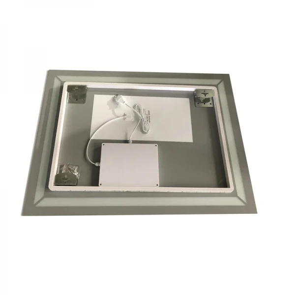 Зеркало Zerix Kubix MR04-80x60-REVERSE с LED Touch, Anti-fog, димером, регулятором яркости (ZX6054)