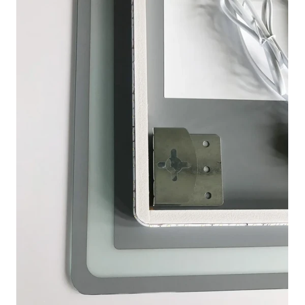 Зеркало Zerix Mirra MR05-90x70-REVERSE с LED Touch, Anti-fog, димером, регулятором яркости (ZX6059)