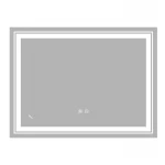 Дзеркало Zerix Alive MR06-80x60-REVERSE з LED Touch, Anti-fog, димером, регулятором яскравості (ZX6062)