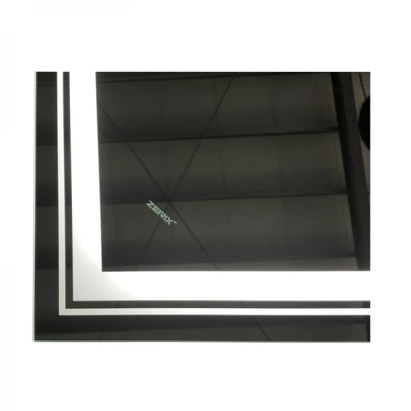 Дзеркало Zerix Alive MR06-80x60-REVERSE з LED Touch, Anti-fog, димером, регулятором яскравості (ZX6062)