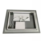 Дзеркало Zerix Alive MR06-80x60-REVERSE з LED Touch, Anti-fog, димером, регулятором яскравості (ZX6062)