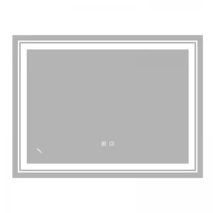 Дзеркало Zerix Alive MR06-80x60-REVERSE з LED Touch, Anti-fog, димером, регулятором яскравості (ZX6062)