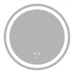 Зеркало Zerix Solo MC01-60 с LED Touch, Anti-fog, димером, регулятором яркости (ZX6063)