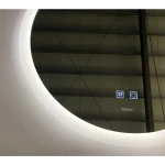 Зеркало Zerix Solo MC02-80 с LED Touch, Anti-fog, димером, регулятором яркости (ZX6066)