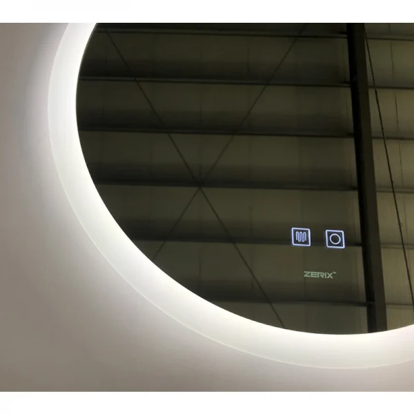 Зеркало Zerix Solo MC02-80 с LED Touch, Anti-fog, димером, регулятором яркости (ZX6066)