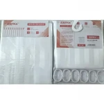 Шторка для ванной Zerix SCT-001-180x180 из полиэстера (Цвет белый) (ZX6072)