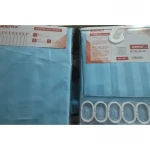 Шторка для ванной Zerix SCT-004-180x180 из полиэстера (Цвет голубой) (ZX6075)