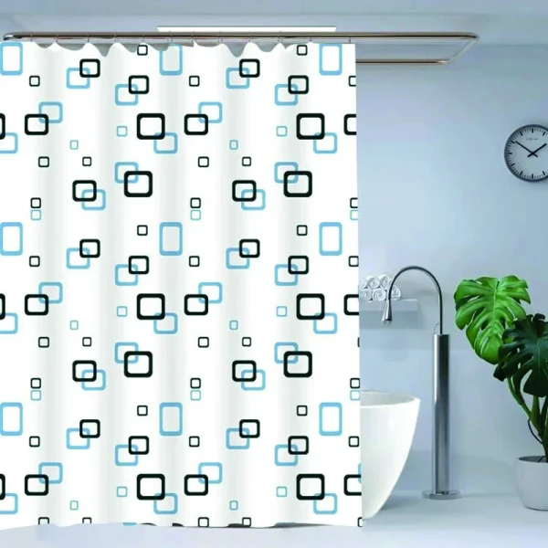 Шторка для ванной Zerix SCP-002-180x180 из PEVA (полиэтиленвинилацетата) (Узор 