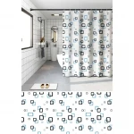 Шторка для ванной Zerix SCP-002-180x180 из PEVA (полиэтиленвинилацетата) (Узор 