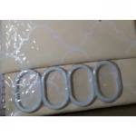 Шторка для ванной Zerix SCP-006-180x180 из PEVA (полиэтиленвинилацетата) (Узор бежевый) (ZX6079)