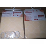 Шторка для ванной Zerix SCP-006-180x180 из PEVA (полиэтиленвинилацетата) (Узор бежевый) (ZX6079)