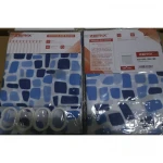 Шторка для ванной Zerix SCP-009-180x180 из PEVA (полиэтиленвинилацетата) (Узор 