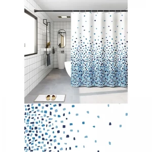 Шторка для ванной Zerix SCP-009-180x180 из PEVA (полиэтиленвинилацетата) (Узор 