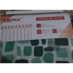 Шторка для ванной Zerix SCP-010-180x180 из PEVA (полиэтиленвинилацетата) (Узор 