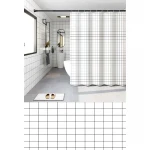 Шторка для ванной Zerix SCP-011-180x180 из PEVA (полиэтиленвинилацетата) (Узор 