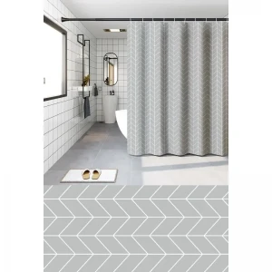 Шторка для ванной Zerix SCP-012-180x180 из PEVA (полиэтиленвинилацетата) (Узор 