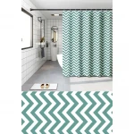 Шторка для ванной Zerix SCP-015-180x200 из PEVA (полиэтиленвинилацетата) (Узор 