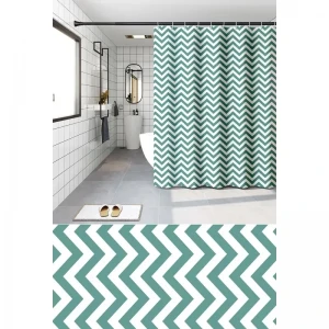Шторка для ванной Zerix SCP-015-180x200 из PEVA (полиэтиленвинилацетата) (Узор 