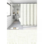 Шторка для ванной Zerix SCP-017-180x200 из PEVA (полиэтиленвинилацетата) (Узор 