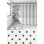 Шторка для ванной Zerix SCP-018-180x200 из PEVA (полиэтиленвинилацетата) (Узор 