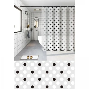 Шторка для ванной Zerix SCP-018-180x200 из PEVA (полиэтиленвинилацетата) (Узор 