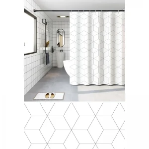 Шторка для ванной Zerix SCP-020-180x180 из PEVA (полиэтиленвинилацетата) (Узор 