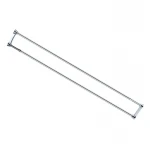 Штанга для шторки телескопическая с полотенцедержателем Zerix CRS-D-125x225 125cm-225cm (нержавеющая сталь) (блистер) (ZX6099)