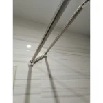 Штанга для шторки телескопическая с полотенцедержателем Zerix CRS-D-125x225 125cm-225cm (нержавеющая сталь) (блистер) (ZX6099)