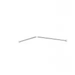 Штанга для шторки П-образная универсальная Zerix CRS-U-80x80x80 80x80x80cm, 80x160cm, 240cm (нержавеющая сталь) (блистер) (ZX6102)