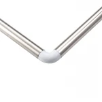 Штанга для шторки П-образная универсальная Zerix CRS-U-80x80x80 80x80x80cm, 80x160cm, 240cm (нержавеющая сталь) (блистер) (ZX6102)