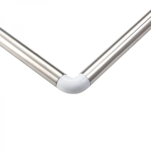 Штанга для шторки П-образная универсальная Zerix CRS-U-80x80x80 80x80x80cm, 80x160cm, 240cm (нержавеющая сталь) (блистер) (ZX6102)