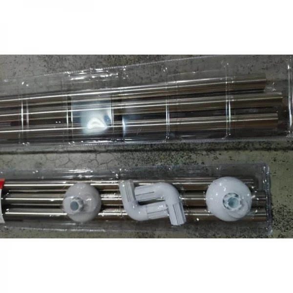 Штанга для шторки П-образная универсальная Zerix CRS-U-90x90x90 90x90x90cm, 90x180cm, 270cm (нержавеющая сталь) (Блистер) (ZX6103)